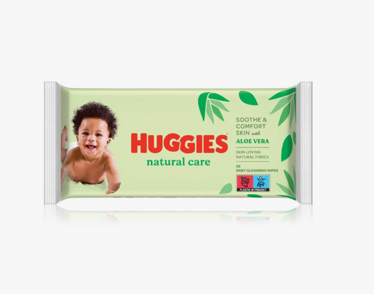 Lingettes pour bébé Huggies Natural Care