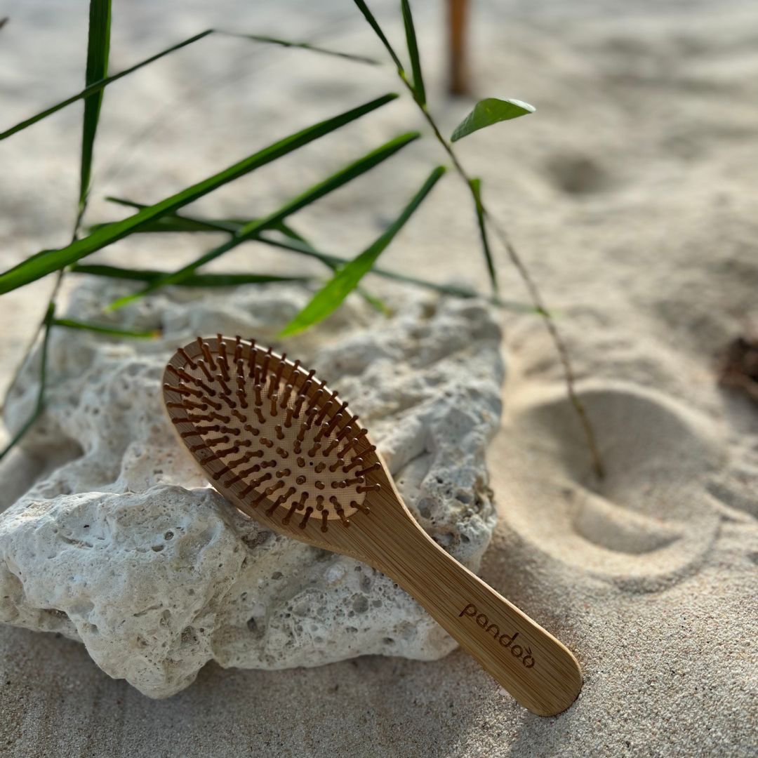 Brosse à cheveux en bambou | avec poils naturels