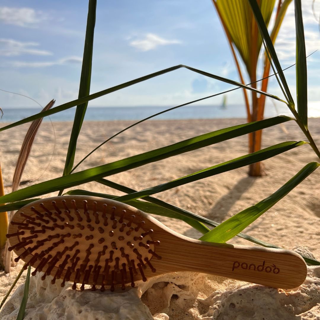 Brosse à cheveux en bambou | avec poils naturels