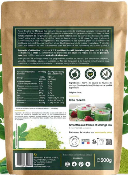 Poudre de Moringa Bio [ 500g ]