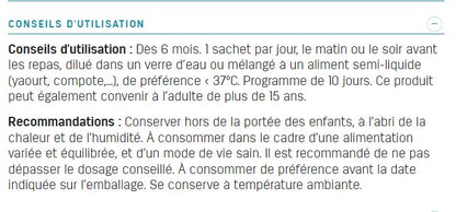 Probiotiques - 10M Rééquilibre la flore intestinale - Dès 6 mois