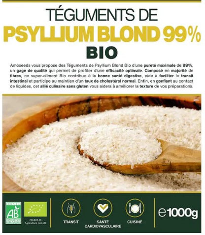 Psyllium Blond Bio (téguments)