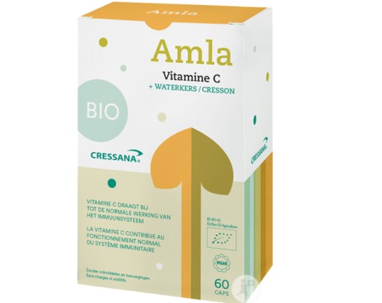 Cressana Amla + Vitamine C Bio Complément Alimentaire Système Immunitaire 60 Capsules