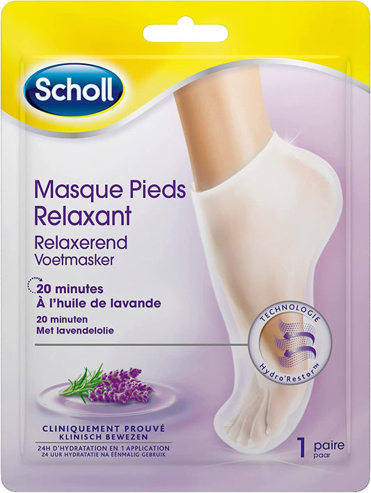 Scholl Masque Pieds Relaxant à la Lavande 1 paire